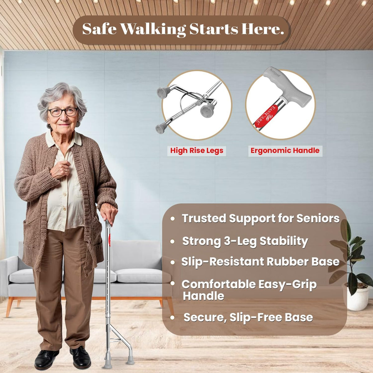 SureWalk Walking Stick (Inhaler)