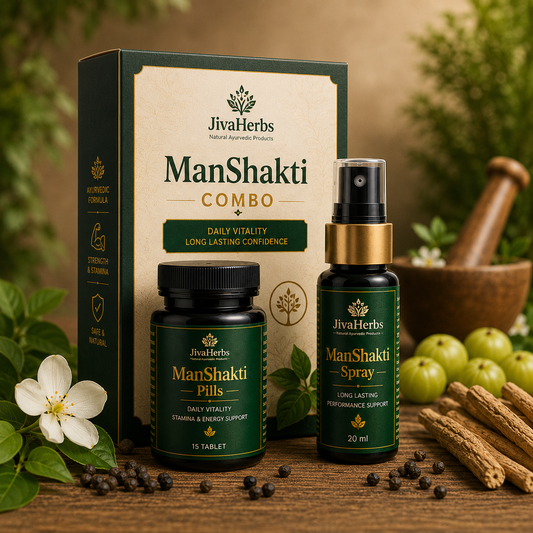 ManShakti Pills + Spray Combo | 30 DAYS MONEY BACK GURANTEE