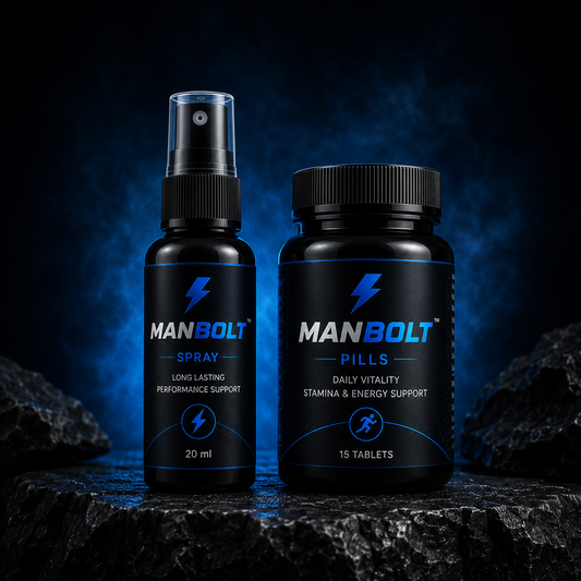 ManBolt Pills + Spray Combo | 30 DAYS MONEY BACK GURANTEE