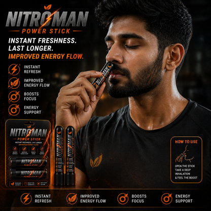 NITROMAN TABLET + 2 POWER STICKS | 30 Days Money Back Gurantee